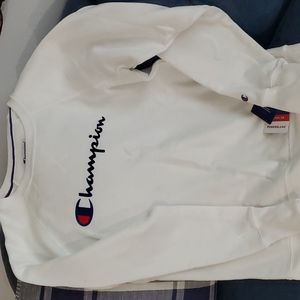 NEW Champion White long sleeve sweatshirt